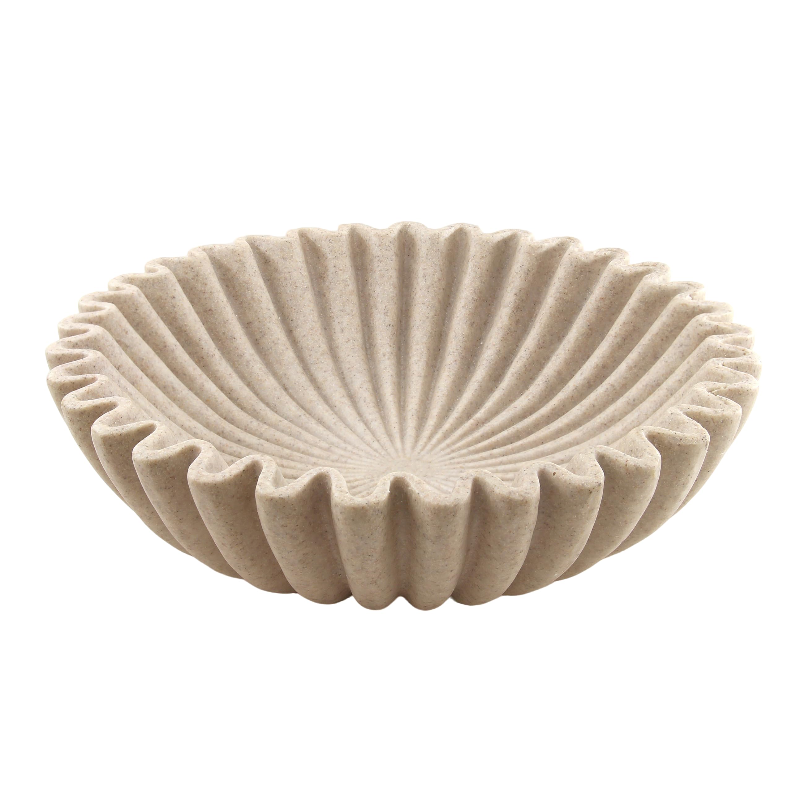 Large Ruffle Decorative Fruit Bowl