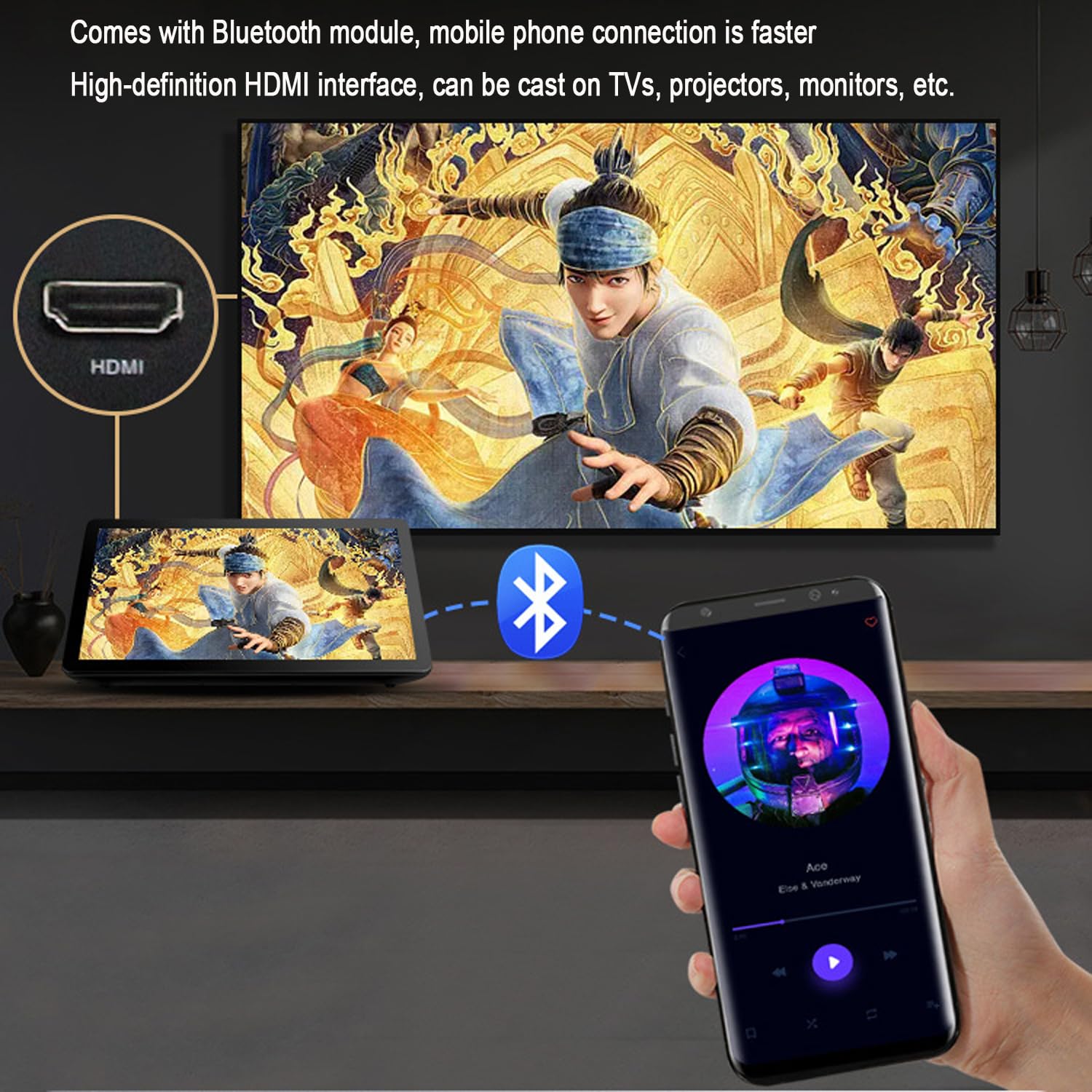 System karaoke 19,5 cala, pojemnościowy ekran dotykowy, maszyna do karaoke, z funkcją wzmacniacza mocy i mikrofonami pogłosu DSP, efekt dźwiękowy premium i pamięć 1T, 2T, 3T, na rodzinne przyjęcie