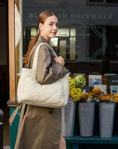 Miniatura 4 de BAGSMART Bolsa de almuerzo grande para mujer, bolsa de almuerzo aislada con múltiples bolsillos acolchada para el trabajo, al aire libre