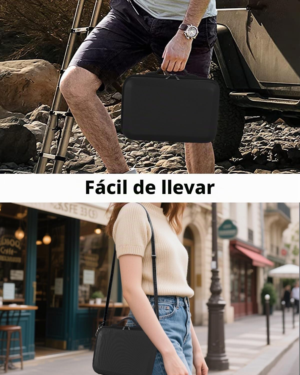 Bolsa para dji Neo Drone, Estuche Funda de Transporte, Bolsa de Almacenamiento Rígido Protectora para dji Neo Drone, Controlador y Accesorios，Negro