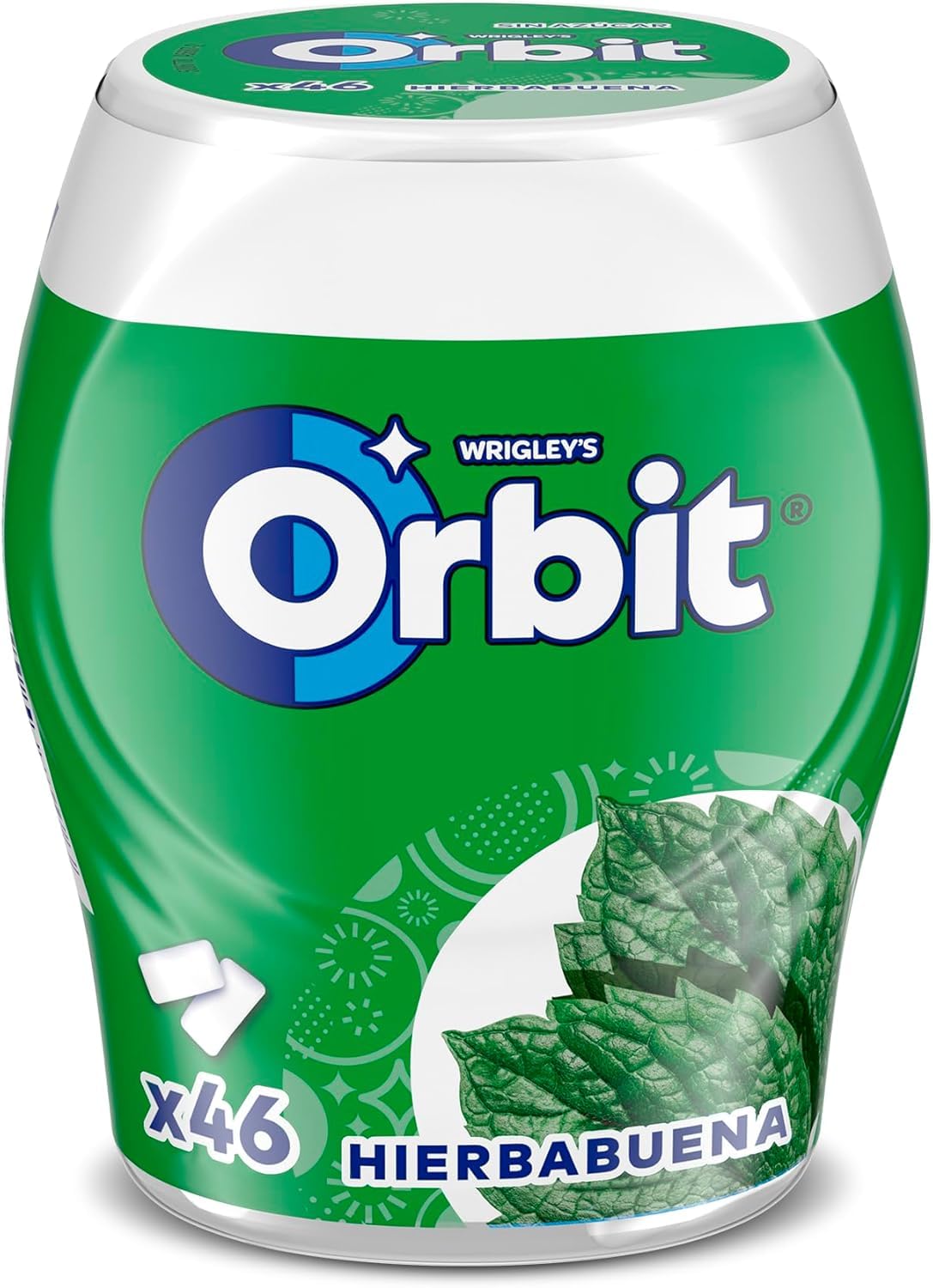 Orbit Bote Chicles Sin Azúcar Hierbabuena Fresco Intenso Larga Duración Gragea 6 x 46