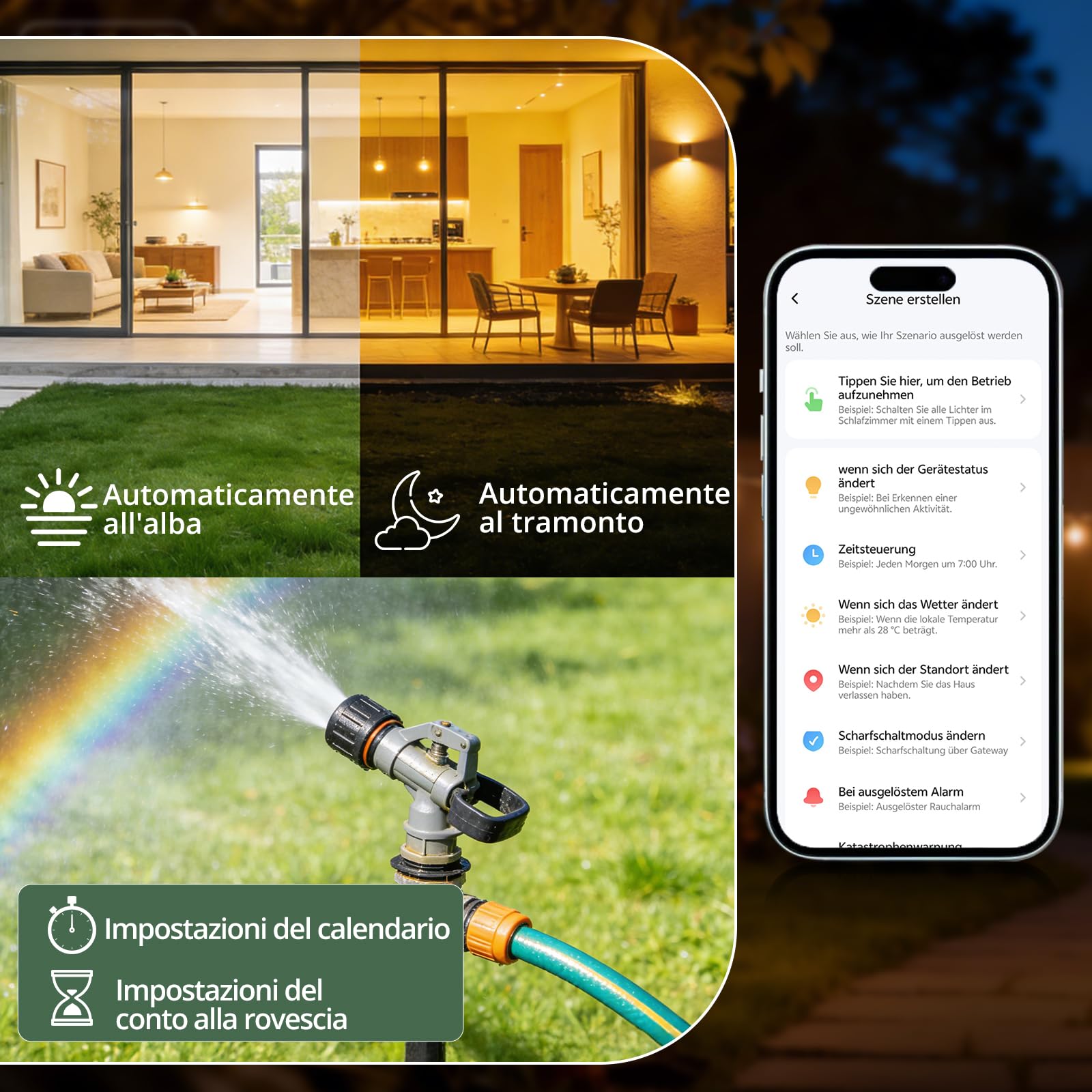 EYPINS Gniazdko WLAN Outdoor IP54, inteligentne gniazdko zewnętrzne 3680 W