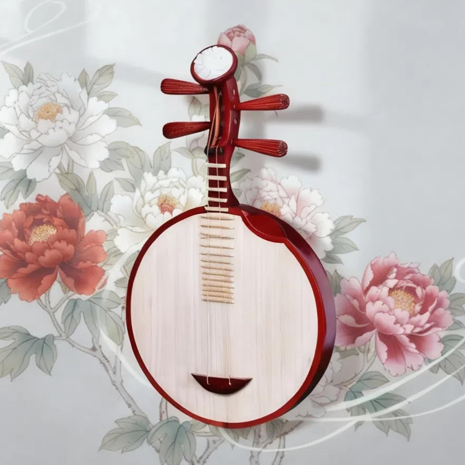Professionelle Yueqin Aus Hartholz Mit Rotholzeinfassung, Traditionelles Chinesisches Instrument, Zweisaitiges Instrument, Für Aufführungen Und Begleitung, Handgefertigtes Musikgeschenk