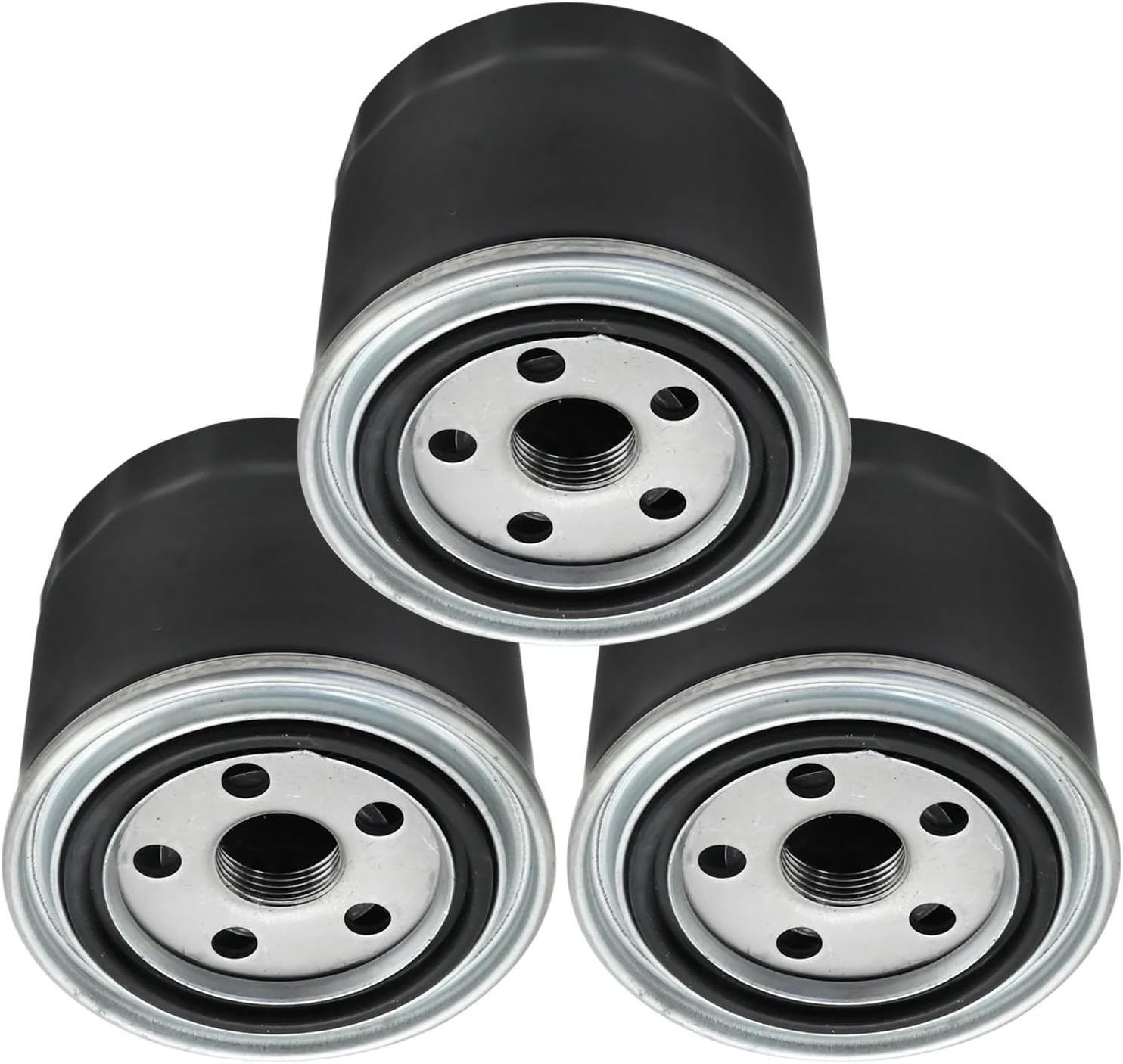 Hoypeyfiy 3Pcs 122-0833 Engine Oil Filter, Replacement for Cummins Onan HDKAH HDKAK HDKAV HDKAT HDKAU, Replaces 185-5409 (Black)