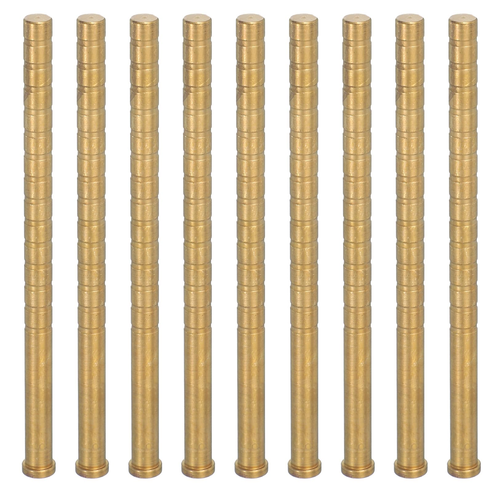 PATIKIL 350 Grain Archery Arrow Brass Insert, 9 Packs Insert Screw Copper Brass Arrow for .244/6.2mm Carbon Arrows