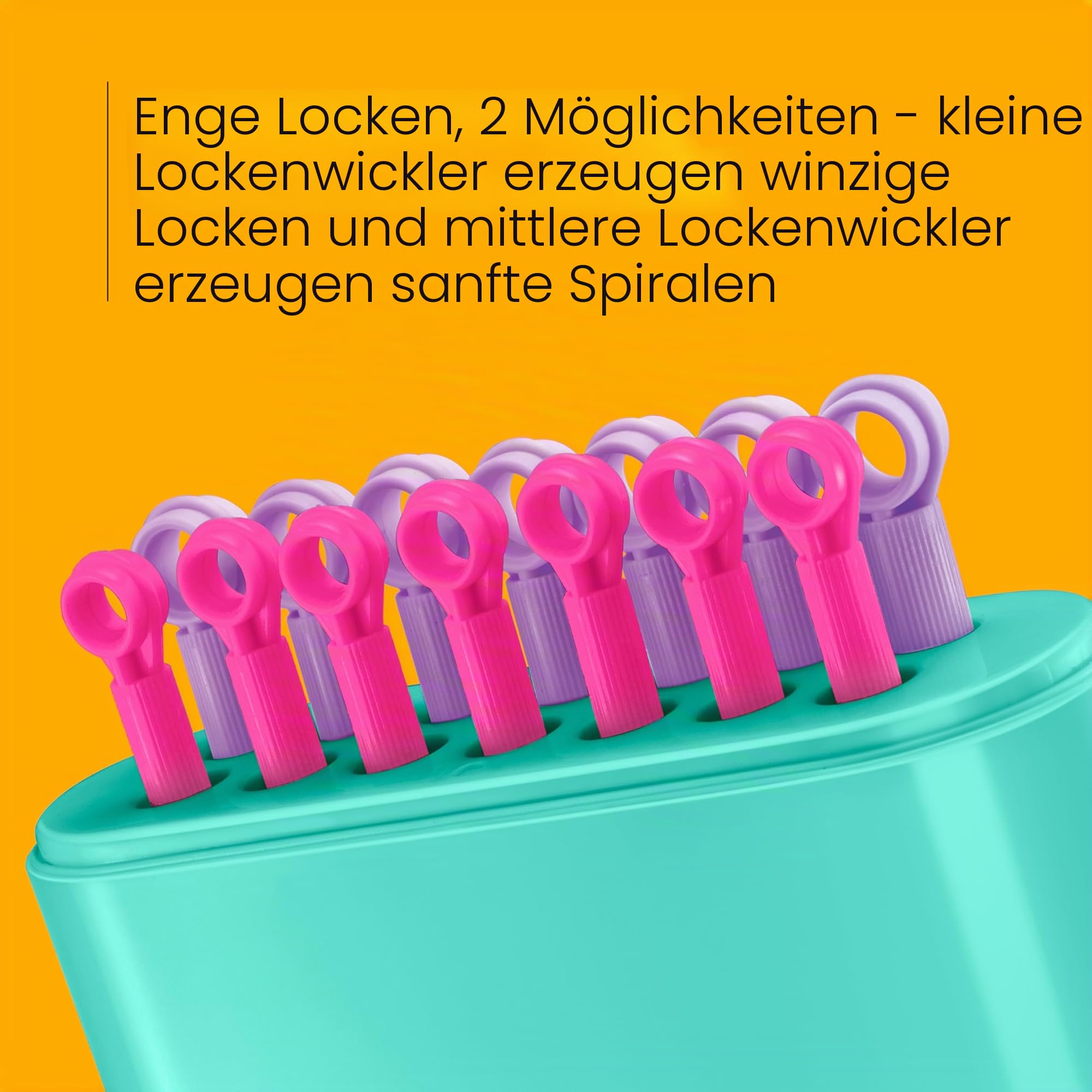 Conair HS18RT HOT STICKS Silikon Hot Roller Set with 7 Small and 7 Medium Rollers No Clips Needed