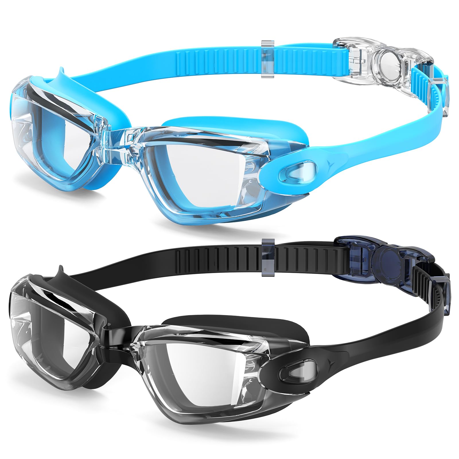 Braylin Kids Swim Goggles, 2-Pack Swimming Goggles for Children, Teens, Boys or Girls, Swim Pool Goggle