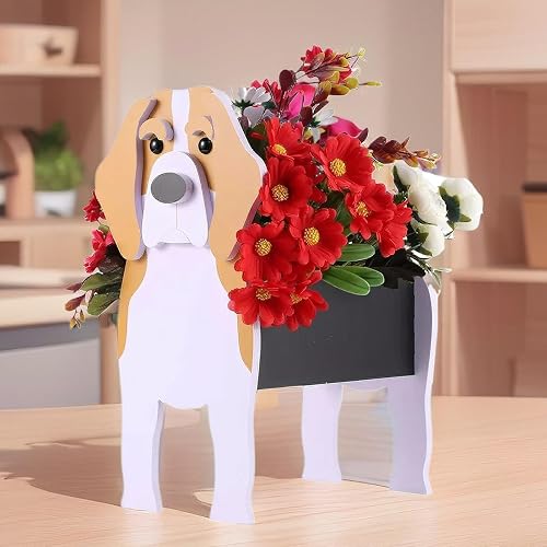 Miniatura 69 de Macetero de pastor australiano, macetas para perros, maceta en forma de animal, macetas de jardín para suculentas de jardín de primera calidad