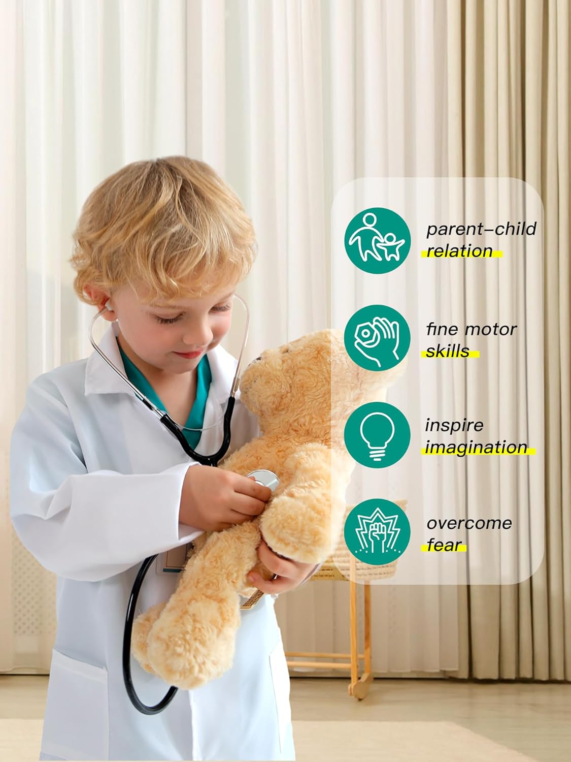 Liberry Toy Gift for Toddlers 2 3 4 5 Years Old Kids Doctor Kit & Doctor Costume