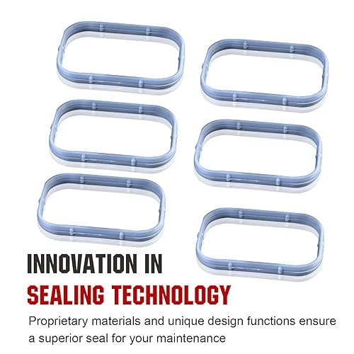 Miniatura 6 de Juntas colector de admisión Juntas inferior y superior Plenum Compatible con Dodge Chrysler Jeep Ram 3.6L 184562A 5184331AC #MS97204 MS97205 12pcs