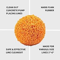 Vista 1 de Línea de colocación de bomba de concreto Sistema de hormigón proyectado Bola de limpieza suave media de 2.5 "ID (COBS25)