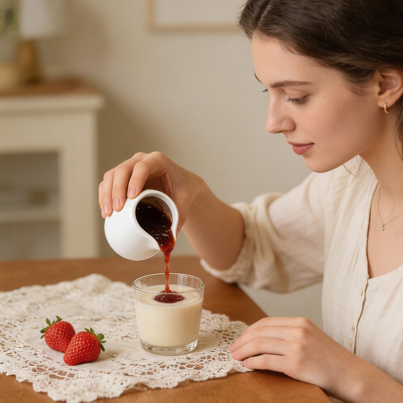 Brocca per latte in porcellana, 12 pezzi, 50 ml, piccola brocca per latte in ceramica, senza manico, per espresso, brocca per schiuma, mini brocca per cappuccino, latte, latte art, salse