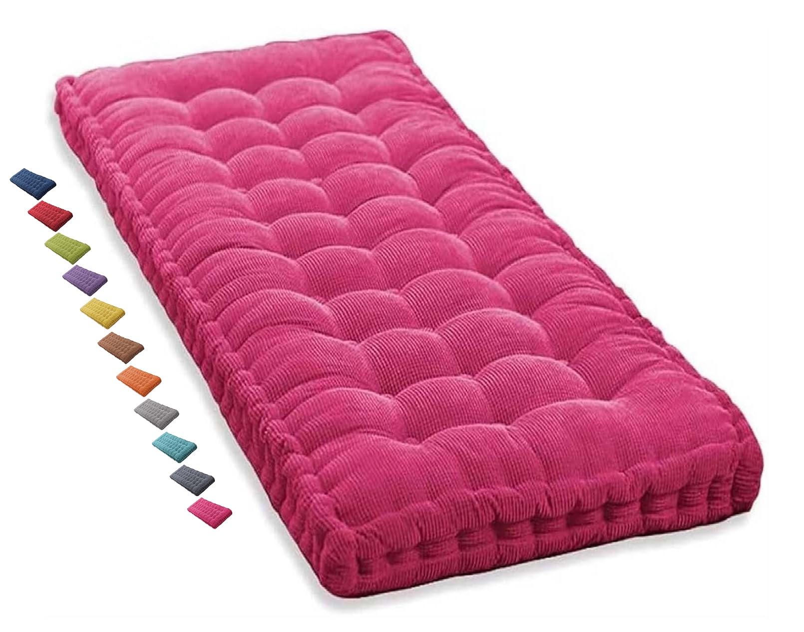 Coussin pour balancelle réversible à motif floral disponible en tailles 100 cm jusqu'à 240 cm