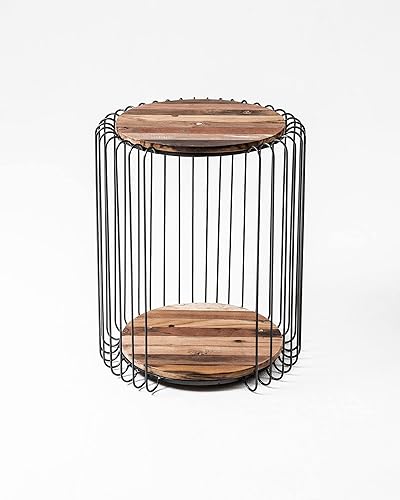 Miniatura 7 de NovaSolo Barca Boat Mesa auxiliar redonda de madera en color natural