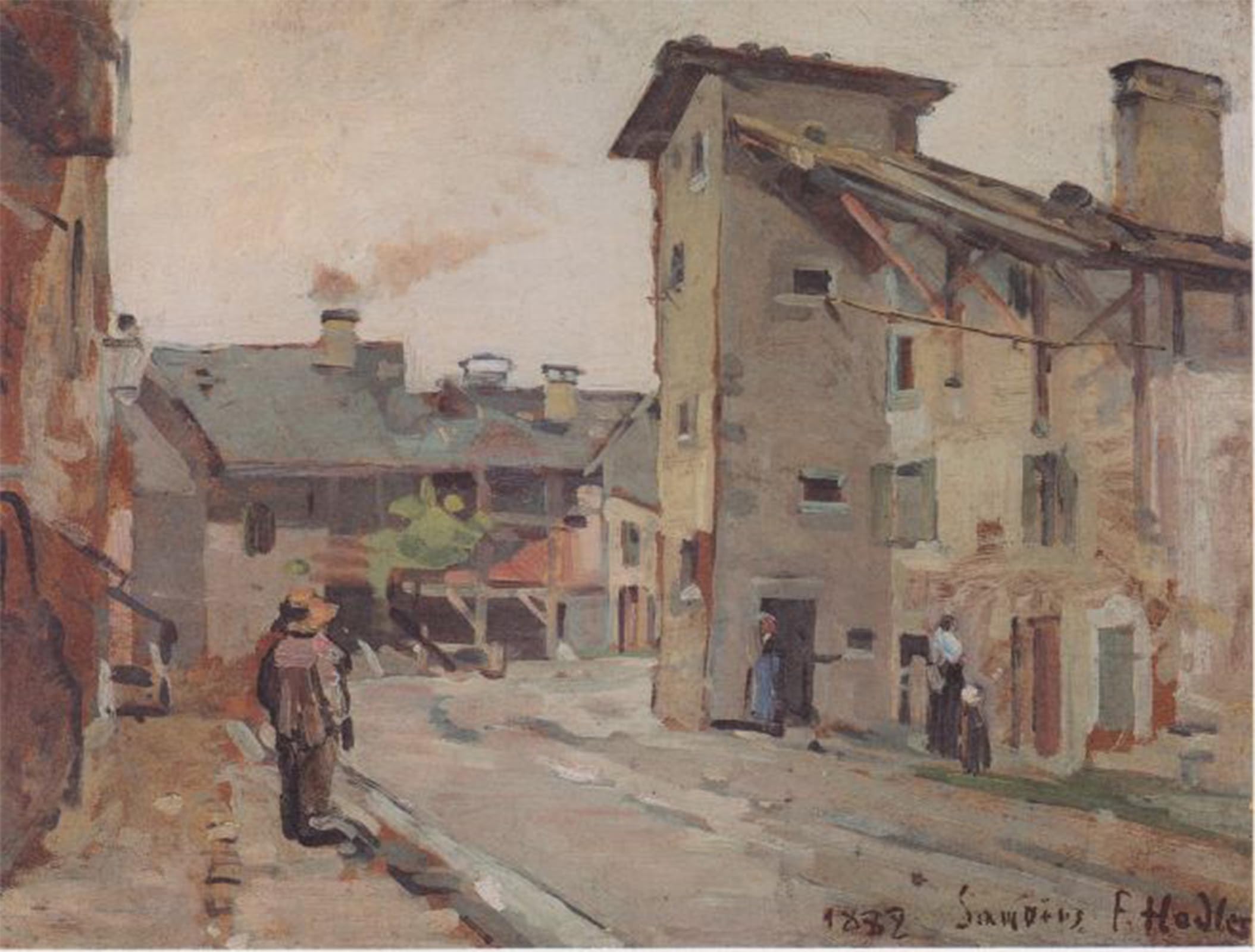 ARTXLXXBN Famous Painting Art Wall Decor Abstract Art Picture Samoëns by Ferdinand Hodler Animal Pictures for Home Decor 60x90cm