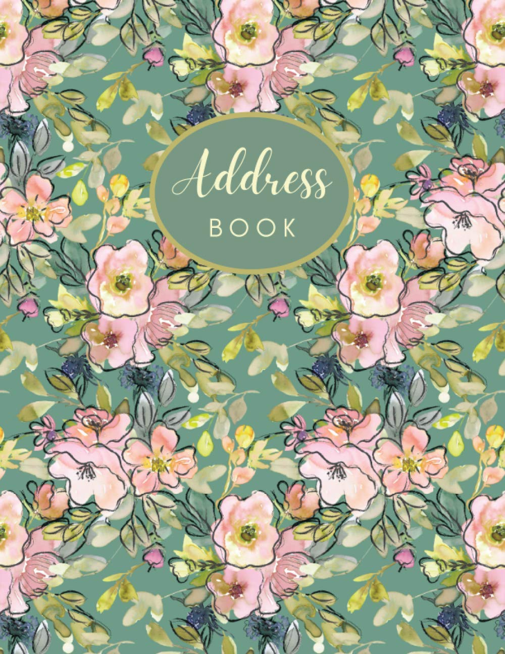 Address Book: Large Print Address Book for Seniors, Visually Impaired and Low Vision People, Notebook to Record Emergency Important Contacts, Phone ... Gift Idea for Grandpa, Grandma, Parent