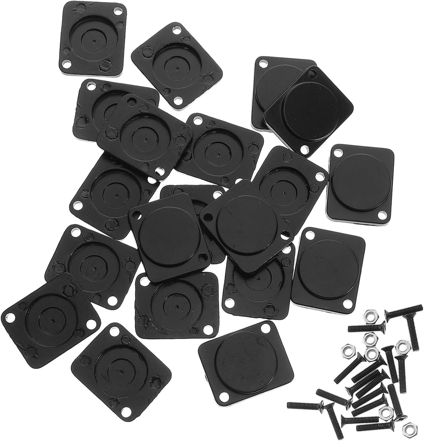 Vaguelly 20pcs Metal Blank Mounting Plates Wall Plate Chassis Insert Panel Cover Electrical Outlet Spacer for Home Audio Distribution and Wall Connector Installation