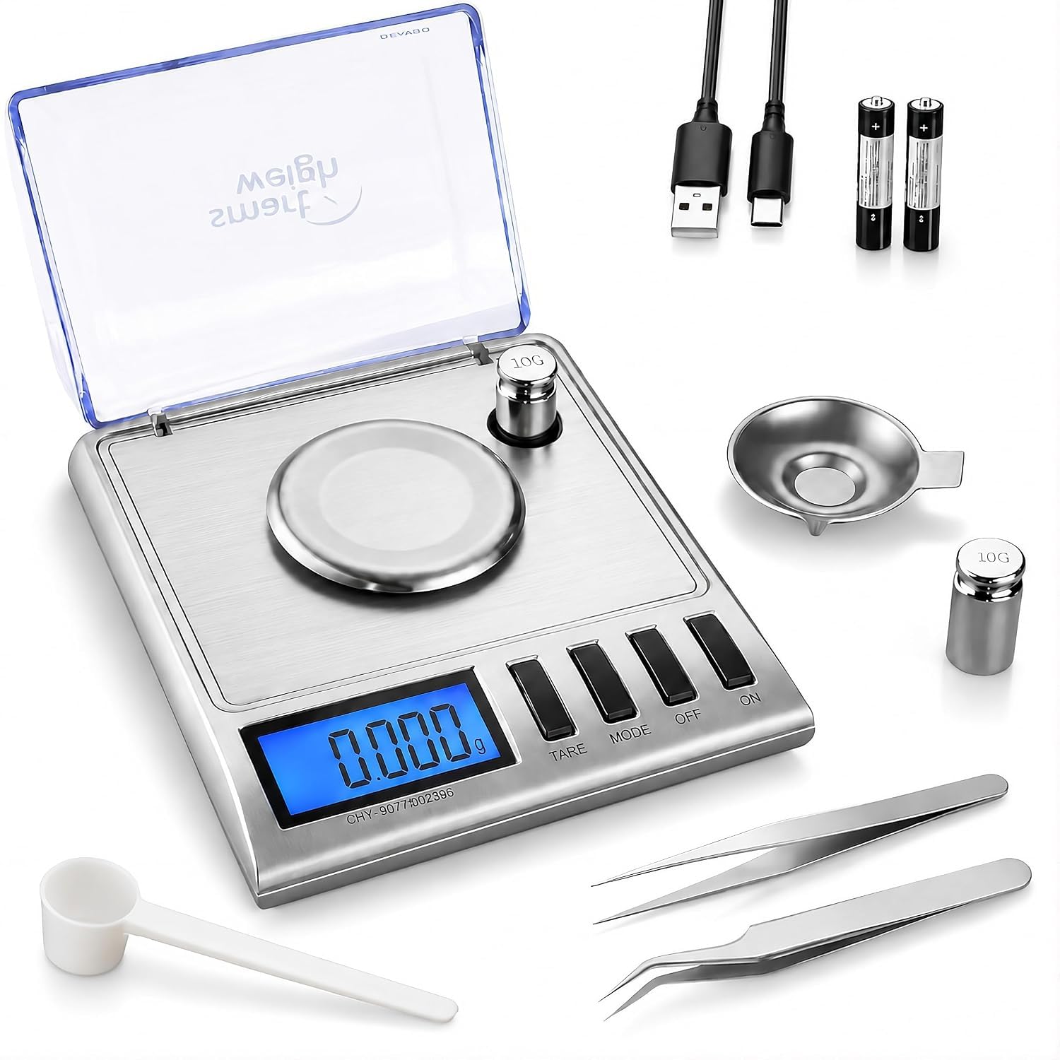 Smart Weigh GEM20 Milligram Scale - Precision Measurement -12
