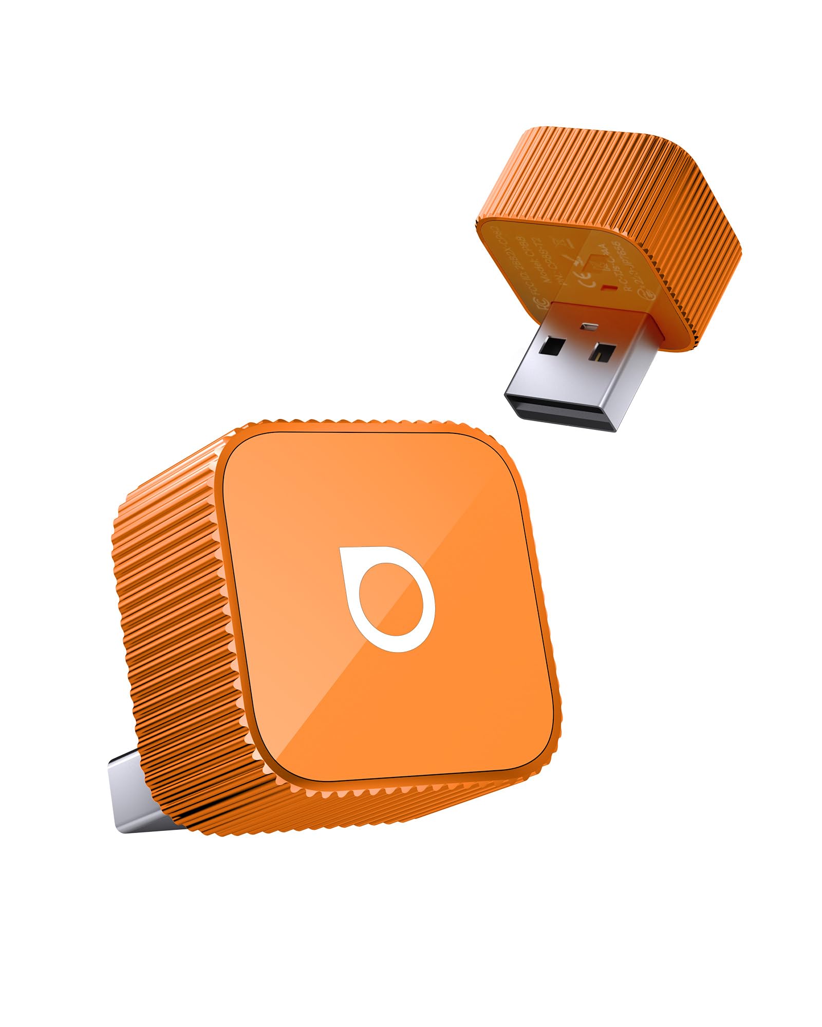 OTTOCAST Mini Cube 3.0 Wireless CarPlay & Android Auto Adapter 2026– Plug & Play, Fast Auto-Reconnect (Orange)