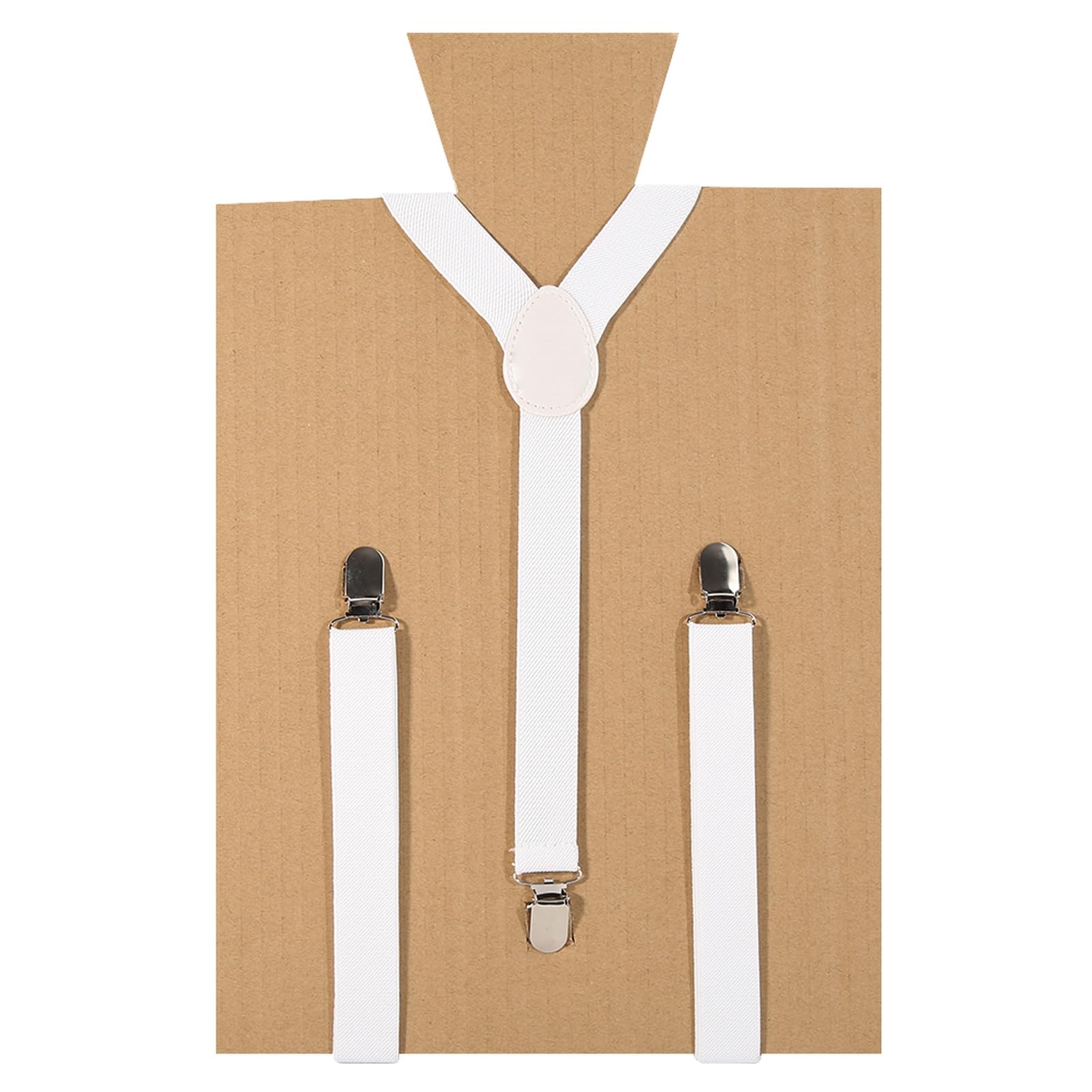 matumou Unisex Elastic Y-Shape Braces Men's Women's Adjustable Clip-on Suspenders