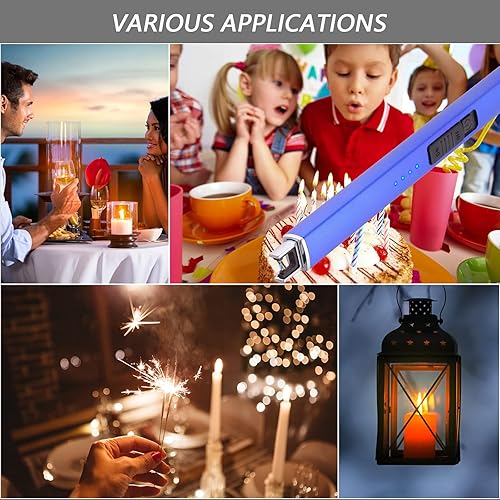 Miniatura 7 de MEIRUBY Encendedor eléctrico de velas, relleno de calcetín de Navidad, regalos para mujeres, mamá, hombres, esposa, hermana, recargable por USB,