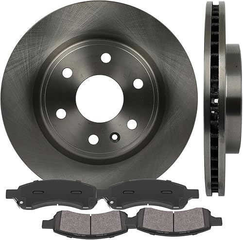 Miniatura 947 de Kits de frenos y rotores, rotores de freno SCITOO y 8 pastillas de cerámica para 08-12 para Chrysler Town & Country, 08-12 para Dodge Grand Caravan