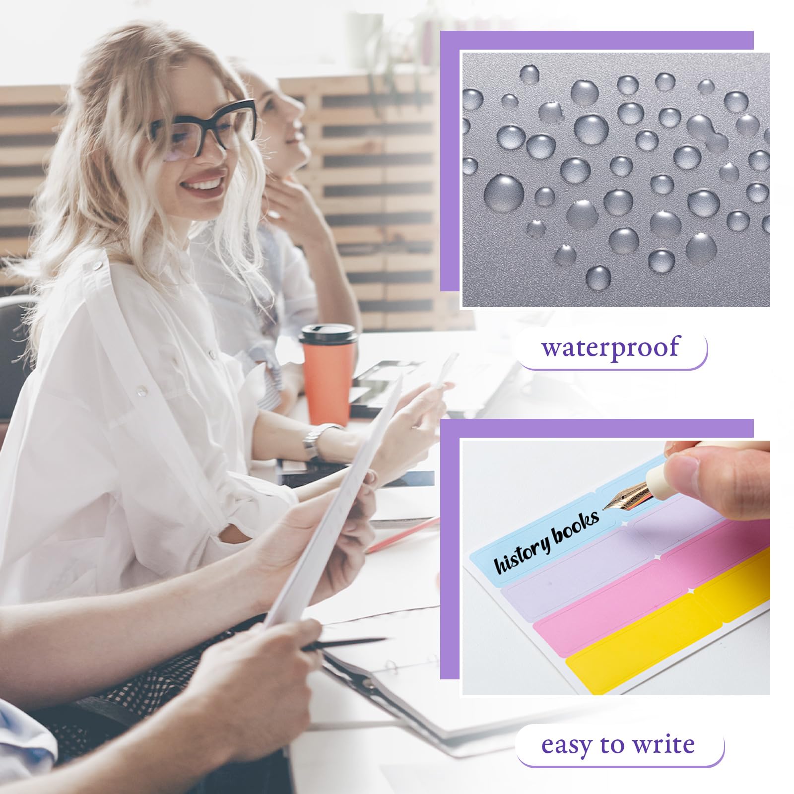 Qilery Papierowe przekładki do scrapbookingu, z 6 zakładkami, plastikowe przekładki do segregatorów, do dzielenia, 36 x 30 cm, do scrapbookingu, kartonów, zakładek