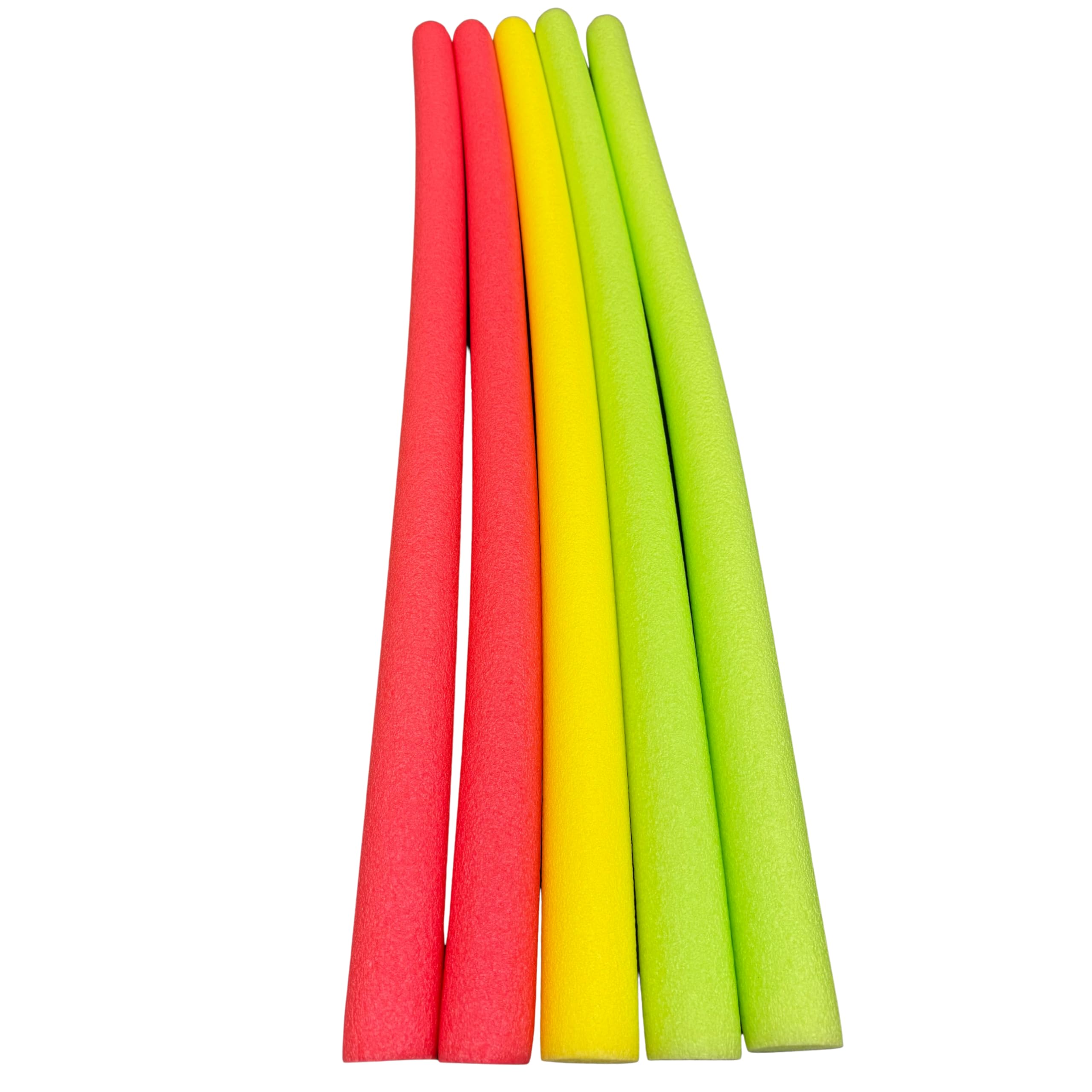 52 Inch Colorful Foam Pool Swim Noodle 5 Pack in Bright Jewel Tone Multicolors