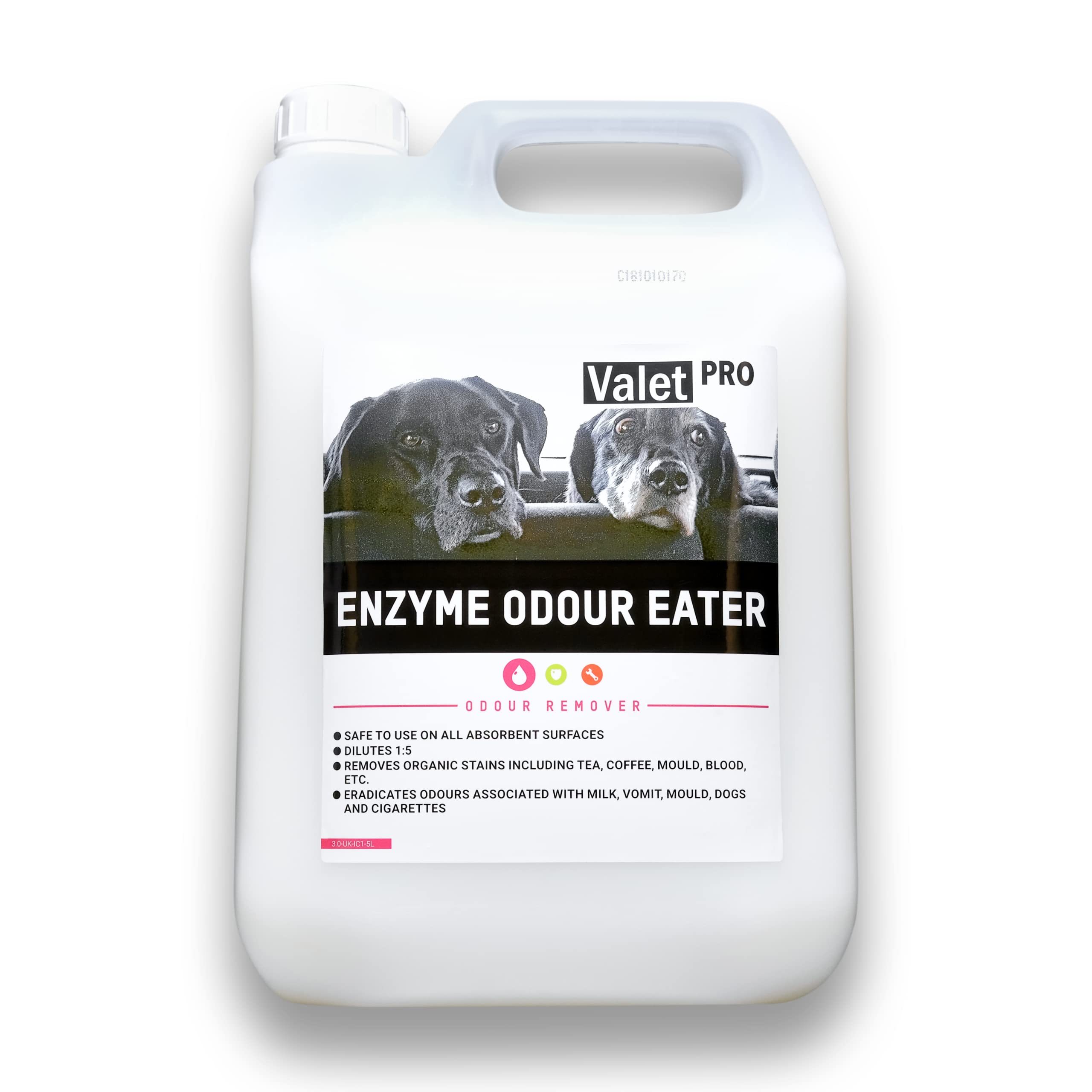 ValetPROEnzyme Odour Eater - Combats bad odours by eliminating the root of the problem - 5L