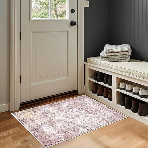 Miniatura 72 de Alfombra de área lavable de 5 x 7 pies para sala de estar, alfombra grande abstracta para comedor, dormitorio, alfombra antideslizante de 5 x 7