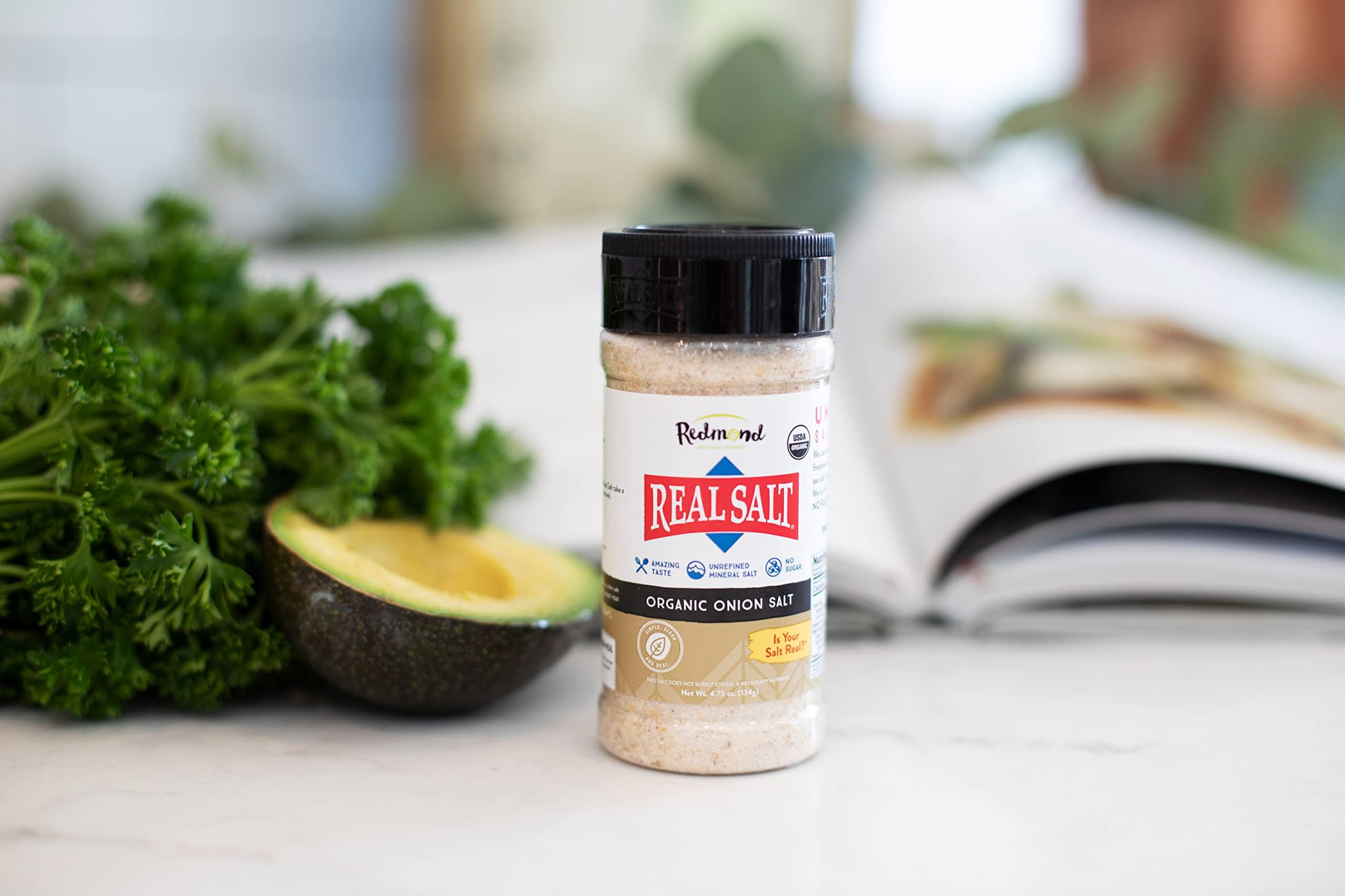 Real Salt Salt, Onion, 8.25-Ounce