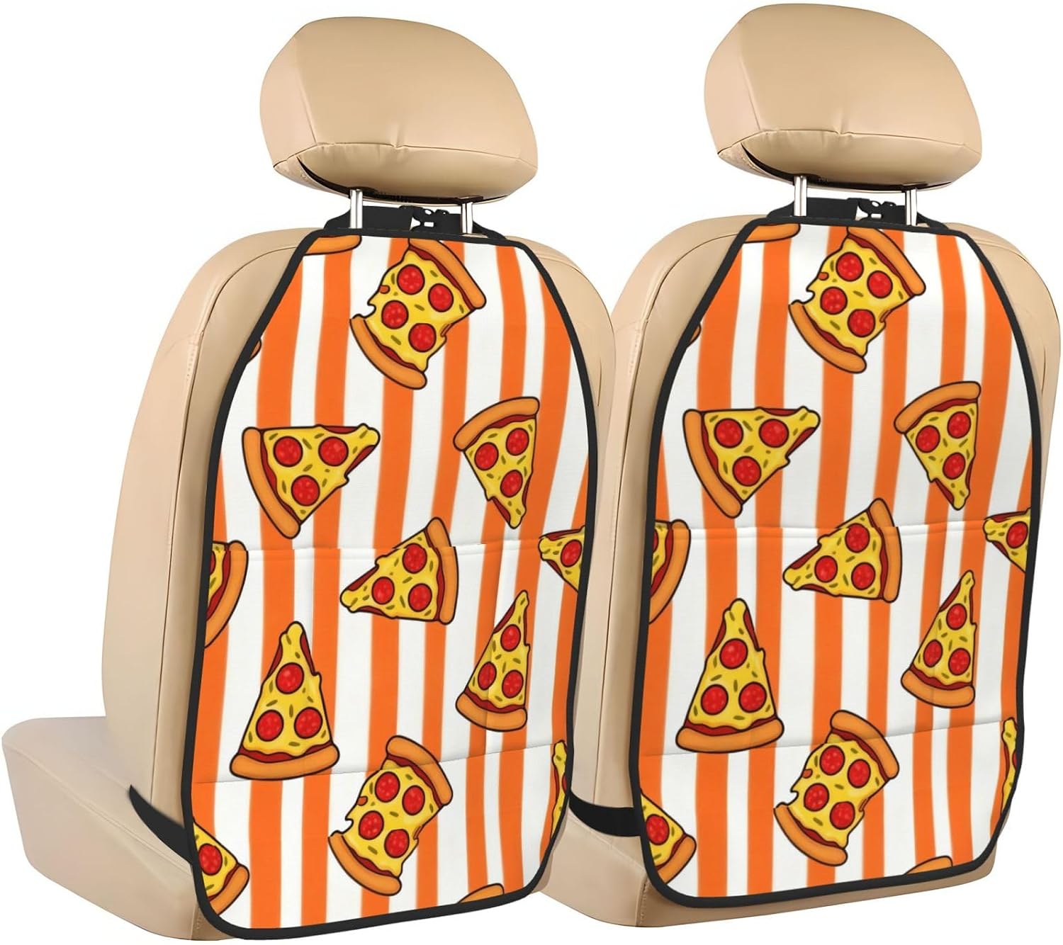 Pink Cowgirl Western Car Seat Back Kick Protector 2 Pack, 18.5x26.4 Inch Anti-Kick Pad, Waterproof Oxford Fabric Large Rear Seat Cover for Kids Pets Fits SUV Jeep Truck Sedan