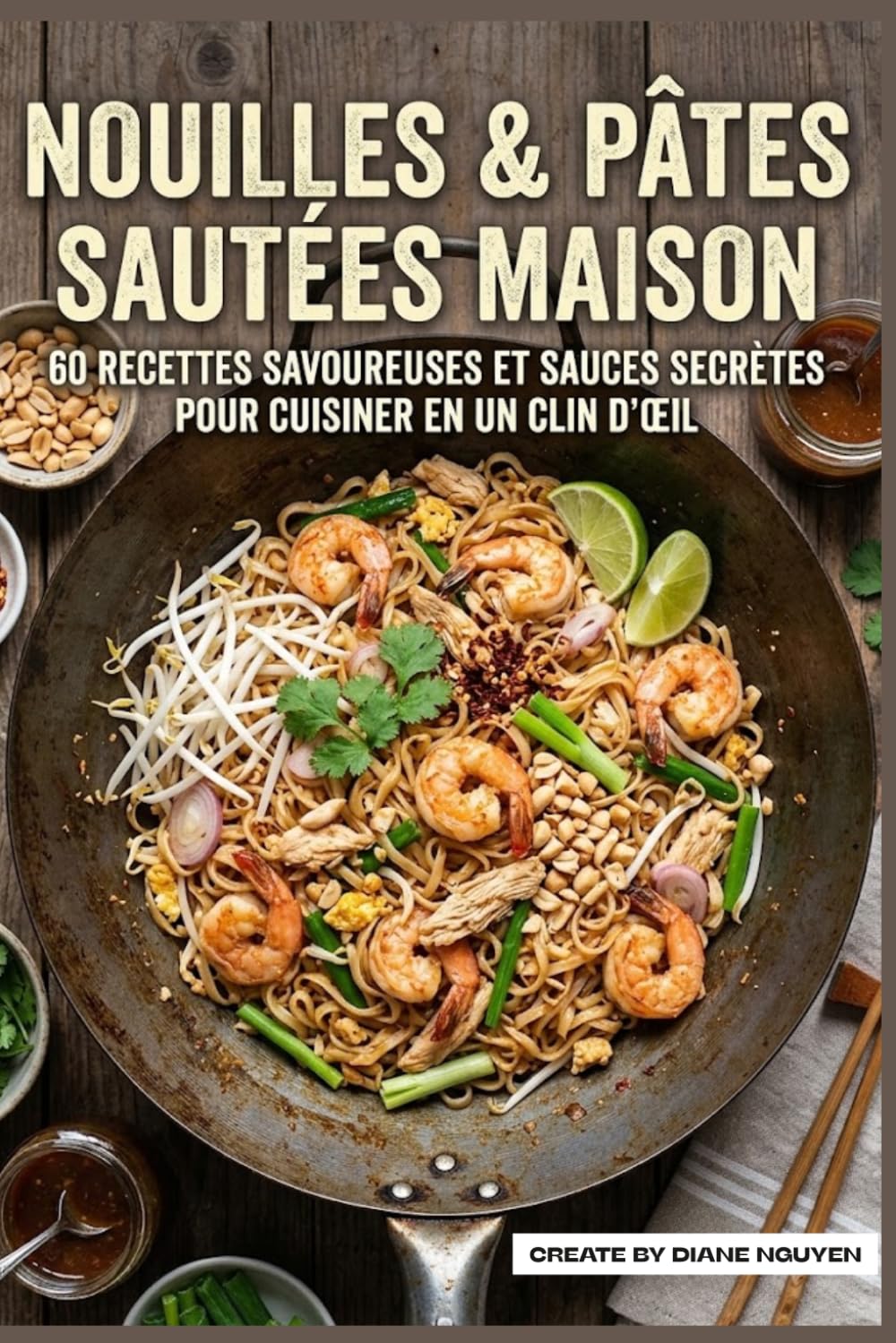 Nouilles & Pâtes Sautées Maison: 60 Recettes savoureuses et sauces secrètes pour cuisiner en un clin d'œil
