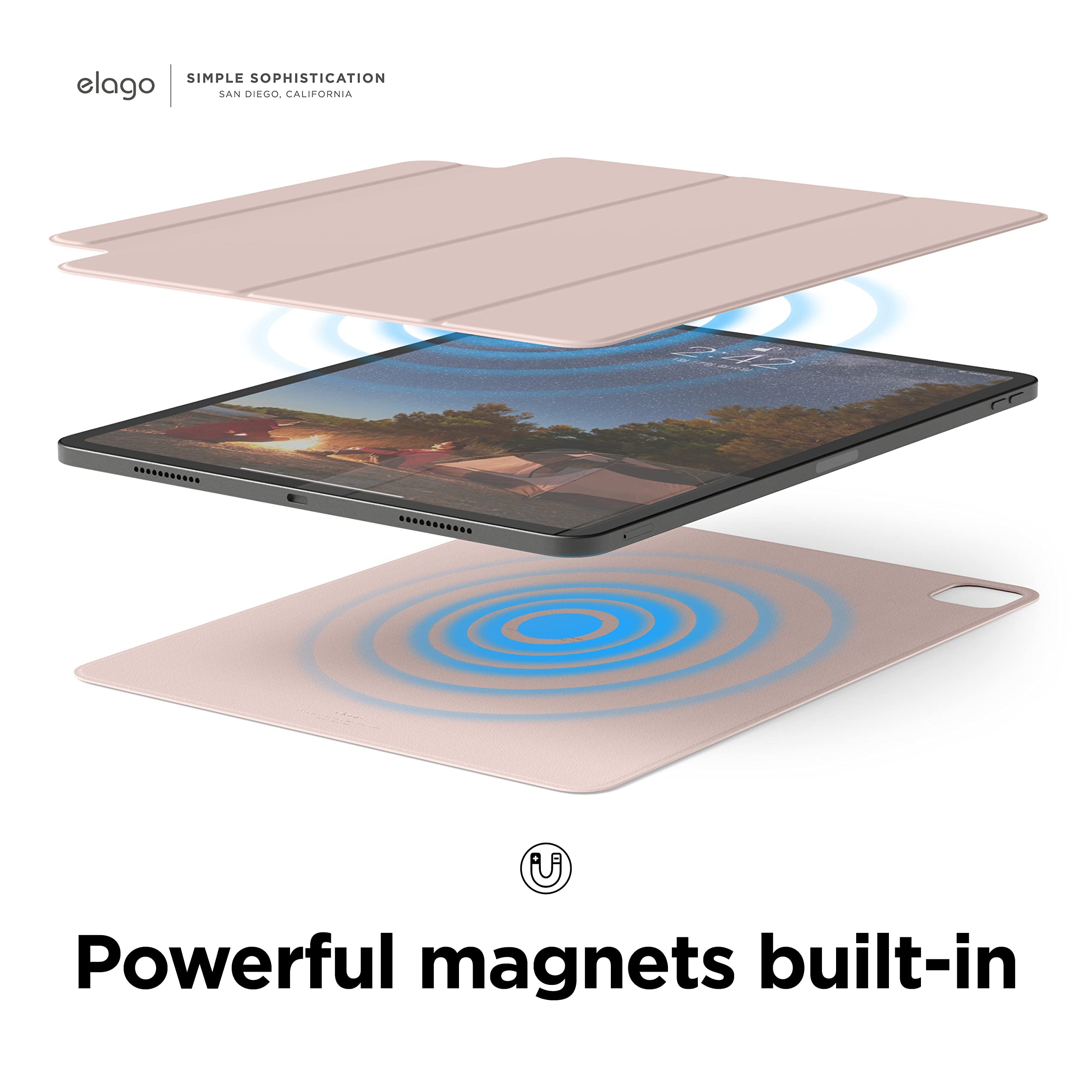 elago Magnetic Folio Case Compatible with iPad Air 13 (M4,M3,M2) / Pro 12.9 (3rd, 4th, 5th, 6th) - Image 3