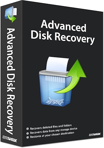 Systweak Advanced Disk Recovery Software 1 PC 1 año, Recupere archivos borrados, documentos y otros archivos de PC con Windows | USB | disco duro usb (correo electrónico solo en 2 horas, sin CD)
