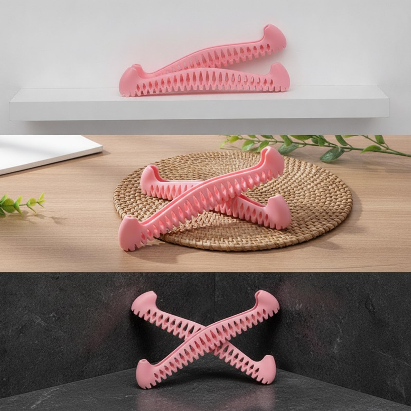 2 Piezas Protector Hoja Elástico Protectores Flexibles Cubiertas para Entrenamiento , Naranja Pálido