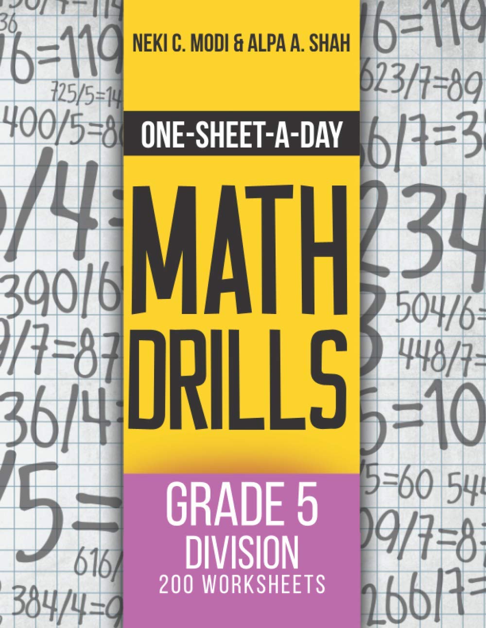 Buy One-Sheet-A-Day Math Drills: Grade 5 Division - 200 ...