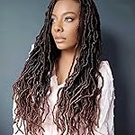 24 Inch Soft Locs Crochet Hair Pre Looped 6 Packs Faux Locs Crochet Braids for Butterfly Locs Dreadlocs Synthetic Hair For Black Women (T30, 24 Inch (Pack of 6))
