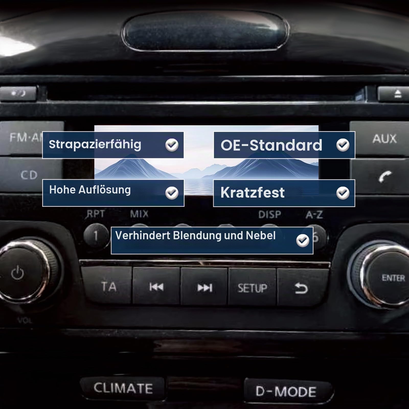 NV200 Autoradio LCD Bildschirm für Nissan, für Qashqai, Juke, für Micra, für Navara NV200 86KK2U00SC975YHH13FFO Radio Player LCD Display