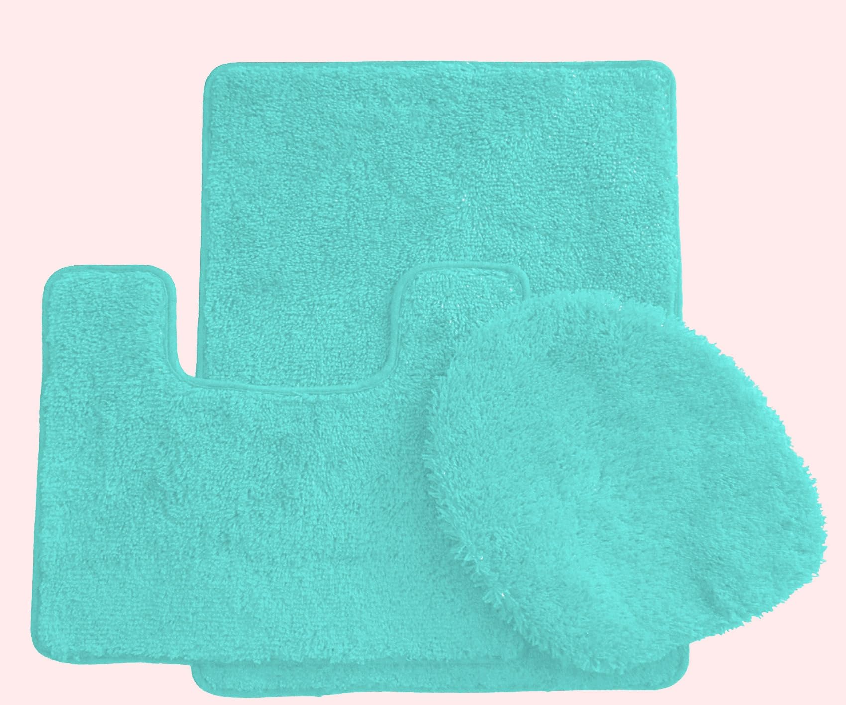 3 Piece Luxury Acrylic Bath Rugs Set Large 18