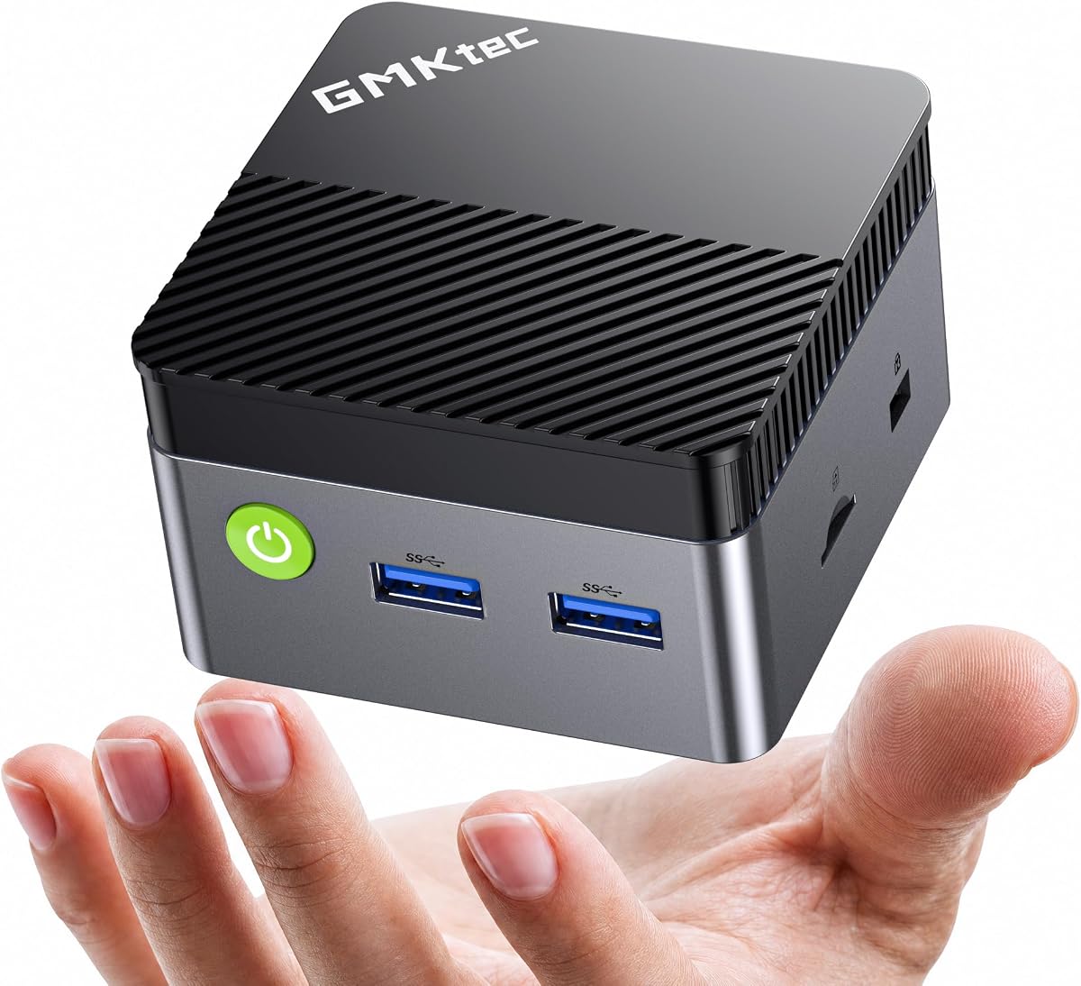 G5S Mini PC Intel N5095 8GB LPDDR4 128GB SSD Desktop Computer | Portable Micro Pocket PC Size, Dual HDMI Ports, USB-C Power Supply, WiFi6/BT5.2, For Office Business Personal Use