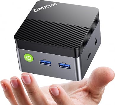 GMKtec G5S Mini PC Intel N5095 8GB LPDDR4 128GB SSD Desktop Computer | Portable Micro Pocket PC Size, Dual HDMI Ports, USB-C Power Supply, WiFi6/BT5.2, For Office Business Personal Use
