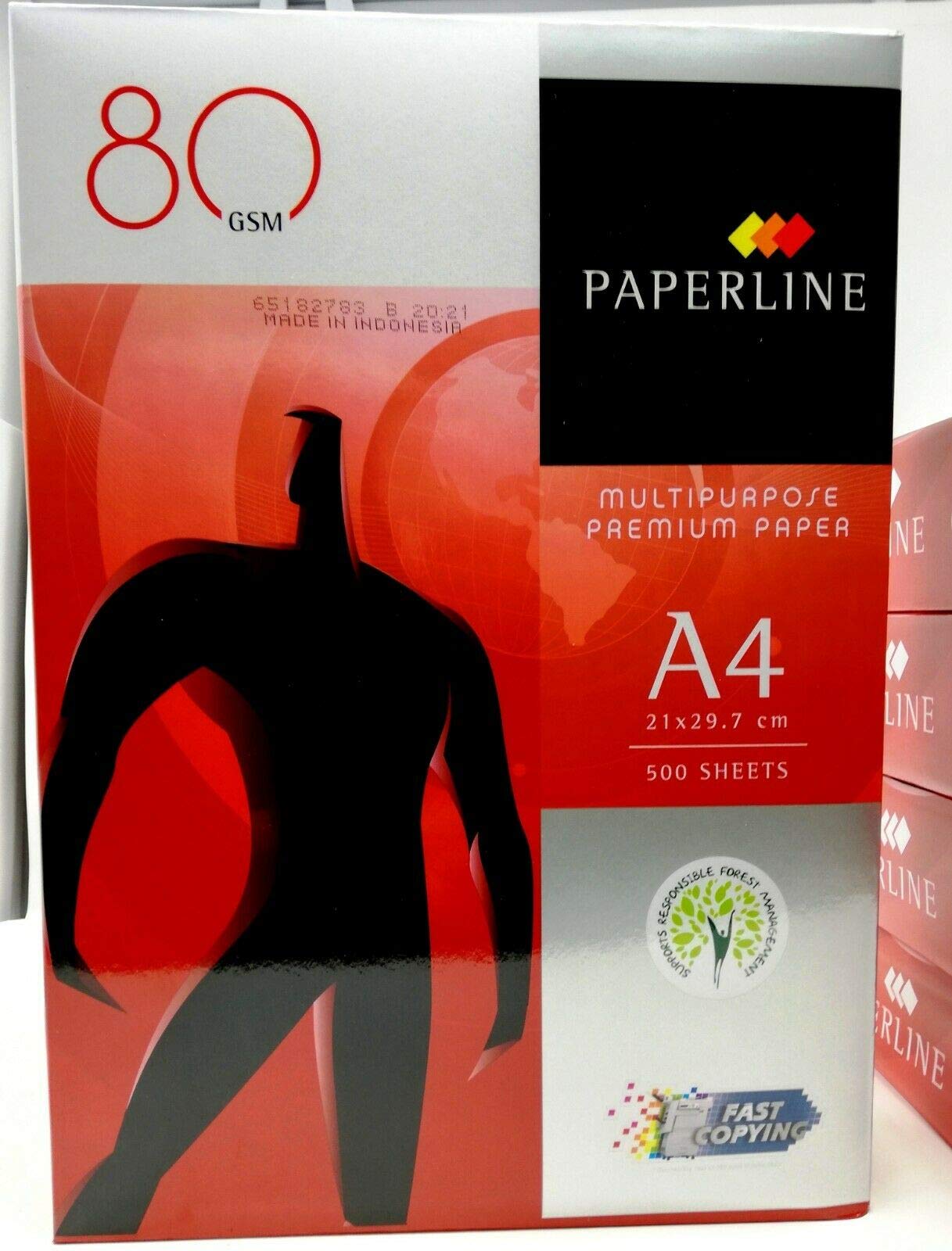 CARTA PER FOTOCOPIE PAPERLINE PHOTOCOPY PAPER 80 GSM A4 PER REAM SCATOLA 5 RISME