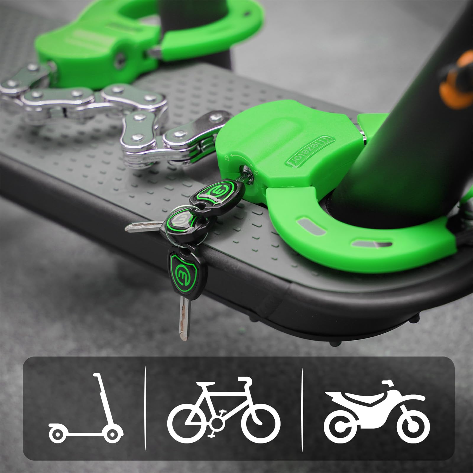Mezelon E Scooter Lock, A-green - Image 2