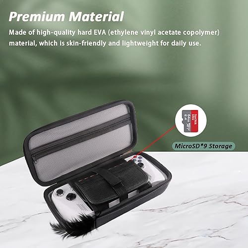 Miniatura 5 de Miimall EVA Hard Travel-Friendly Large Capacity Case with Portable Strap for Asus ROG Ally X  Ally Handheld Accessories Black