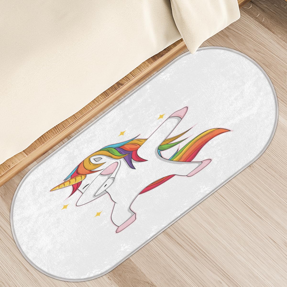 Tapis de sol licorne TropicalLife anti-glisse de 120 cm pour protéger et décorer votre cuisine