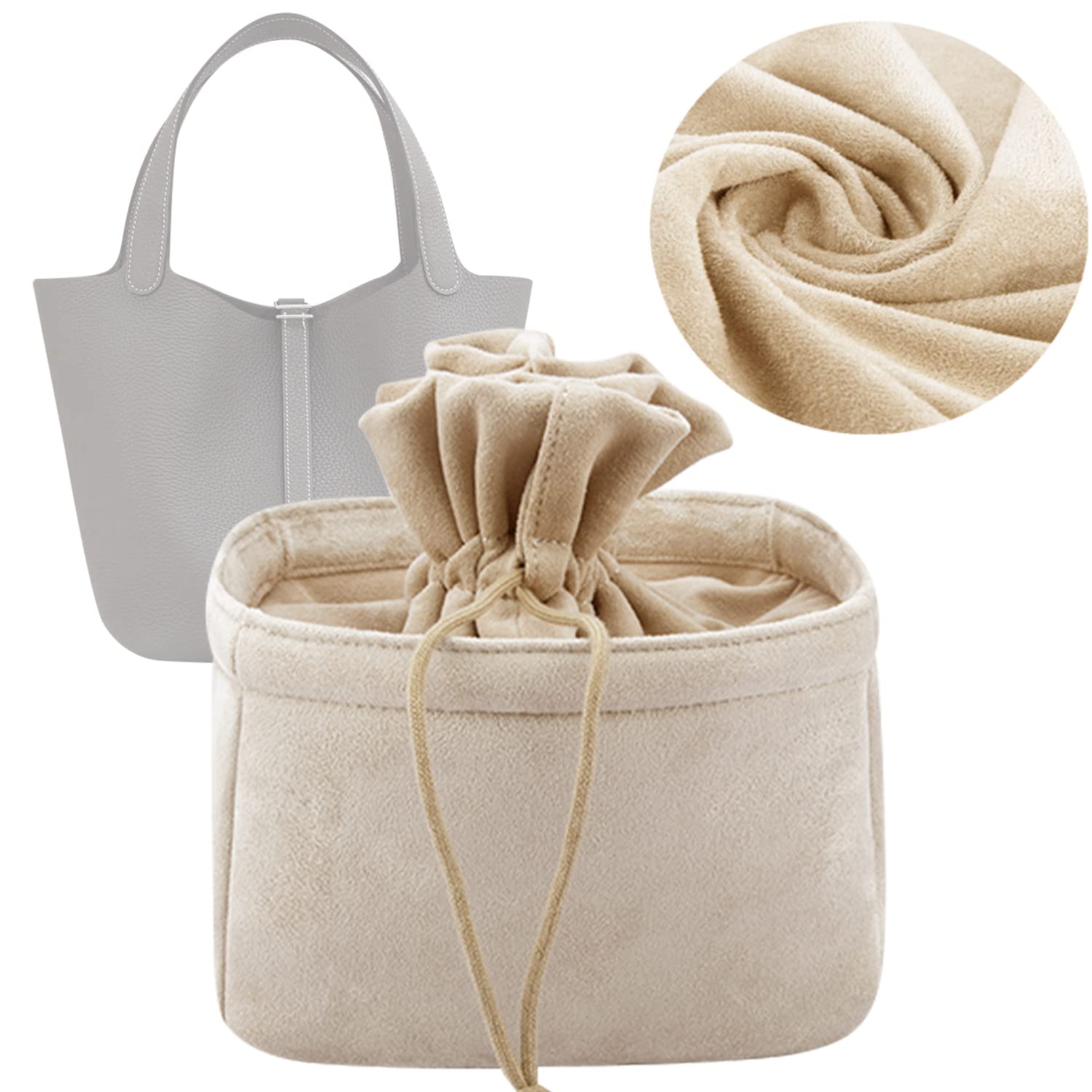 New Material Purse Organizer Insert, Handbag & Tote Organizer, Bag in Bag, Perfect for Hermes Picoti