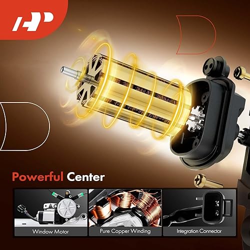 Miniatura 3 de A-Premium Elevalunas eléctrico con motor compatible con Buick Encore 2013-2019 lado trasero del conductor