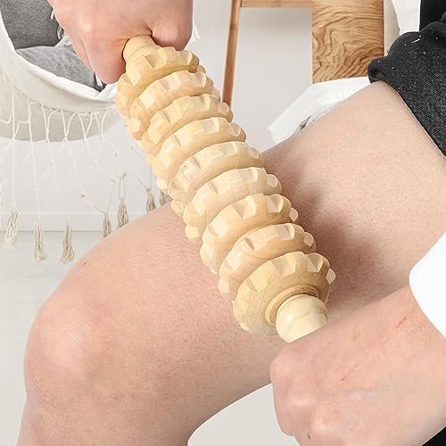 Miniatura 7 de Masajeador de madera para terapia de madera, herramientas de masaje para moldear el cuerpo, fascia, celulitis, músculos y abdomen, masajeador