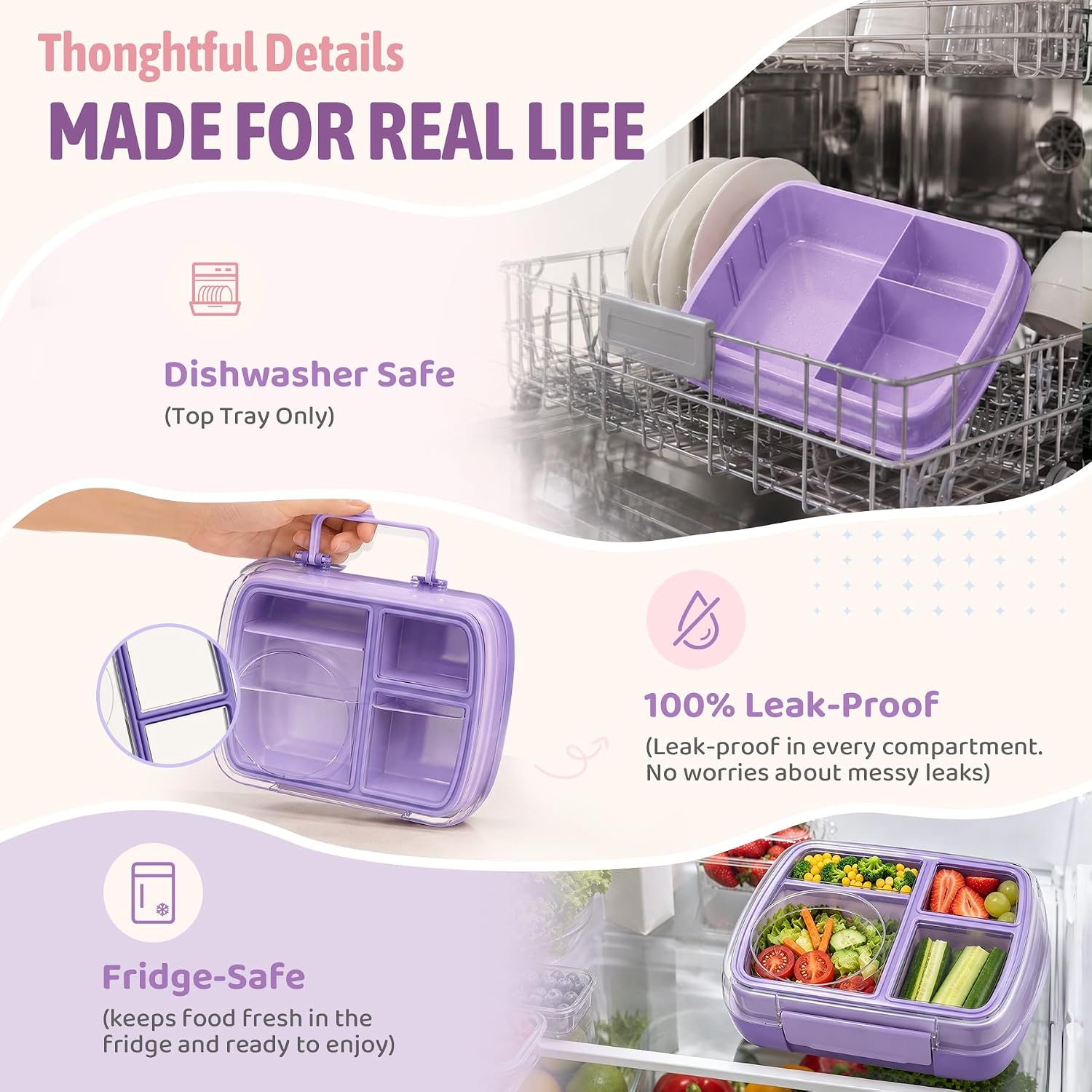Joopetalk Chill Bento Box Kids Leak